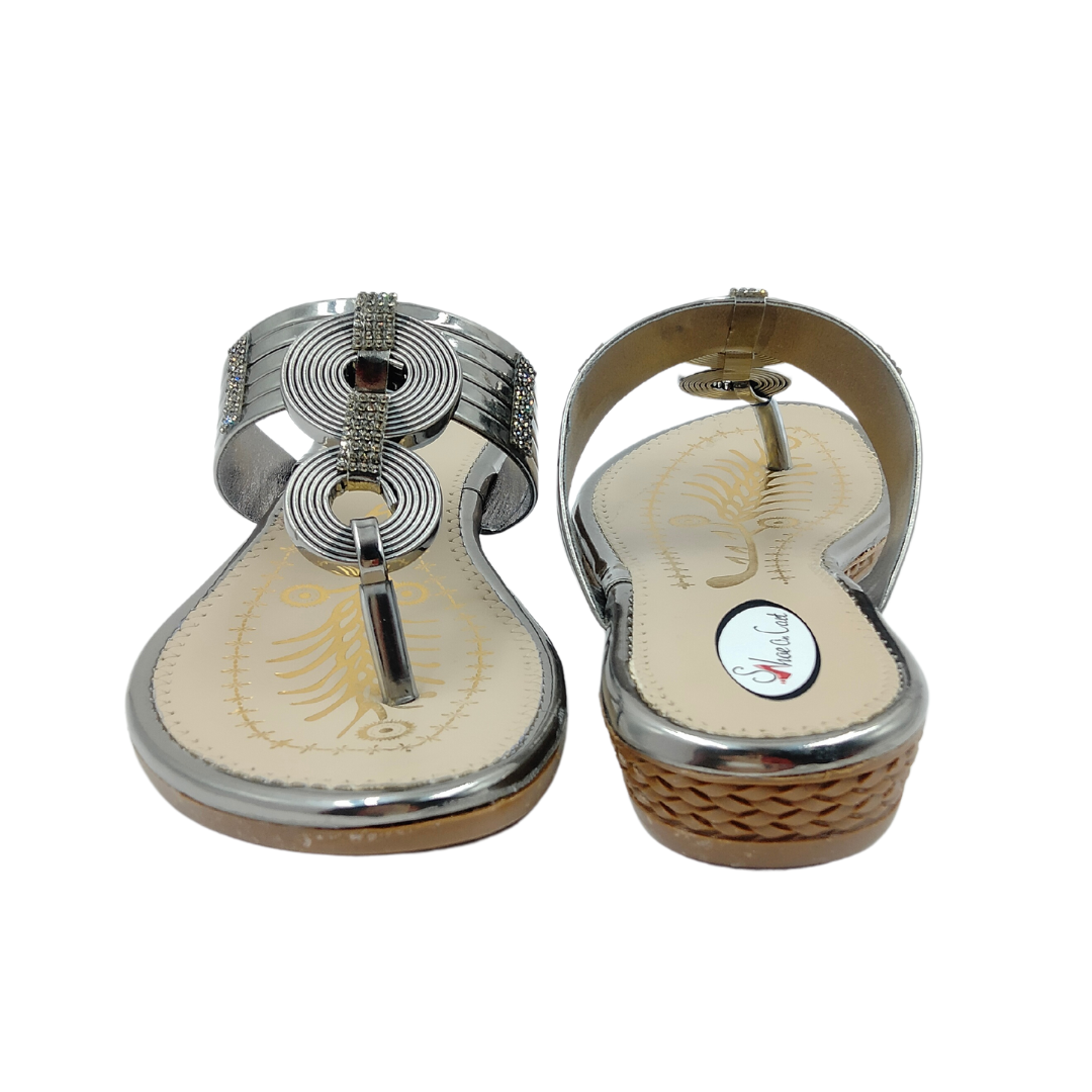 7 Silver Stylish Thong Slippers