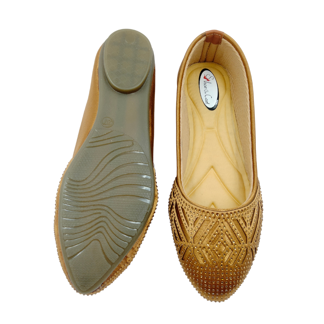 Shoe On Cart Golden Sand Color Fancy Belly Shoe On Cart Golden Sand Color Fancy Belly