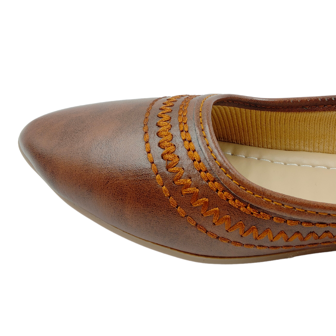 Shoe On Cart Brown Formal Belly Shoe On Cart Brown Formal Belly